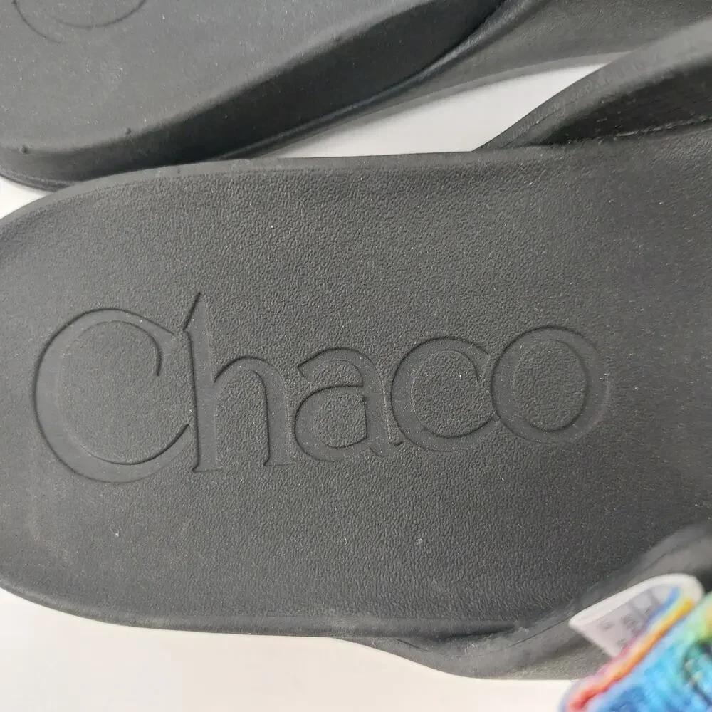 Chaco Chillo Kids Unisex Size 5 Sandals Tie Dyle Slip On Slides